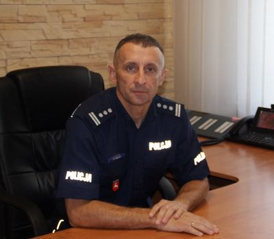 Komendant Miejski Policji w Zamościu insp. Wiesław Pawluk