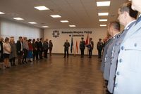 fot. uroczysta zbiórka w KMP w Zamościu