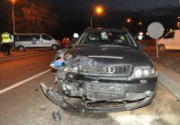 uszkodzony pojazd marki Audi